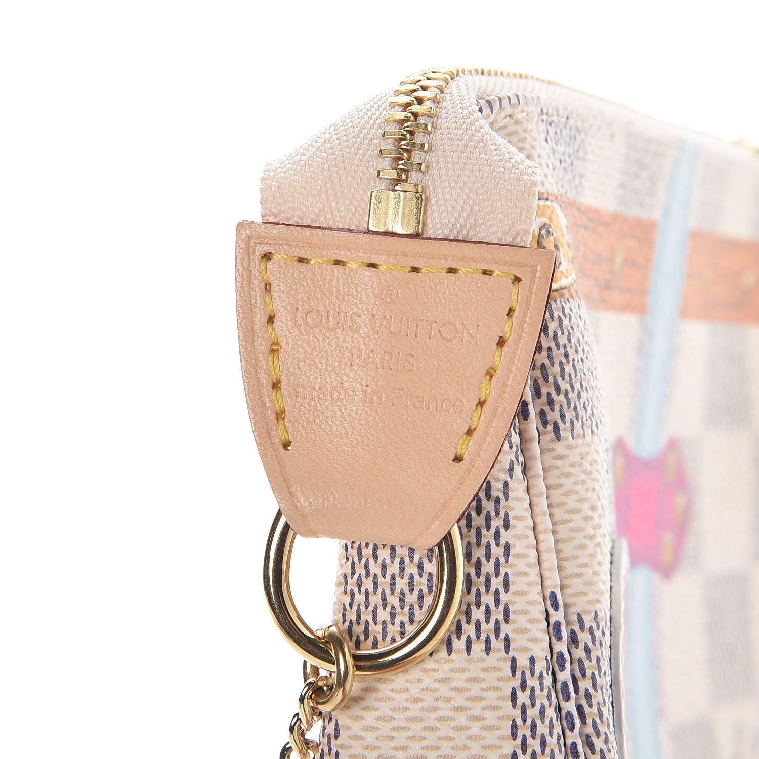 Louis Vuitton Damier Azur Summer Trunks Hawaii Mini Pochette Accessories 6 of 8