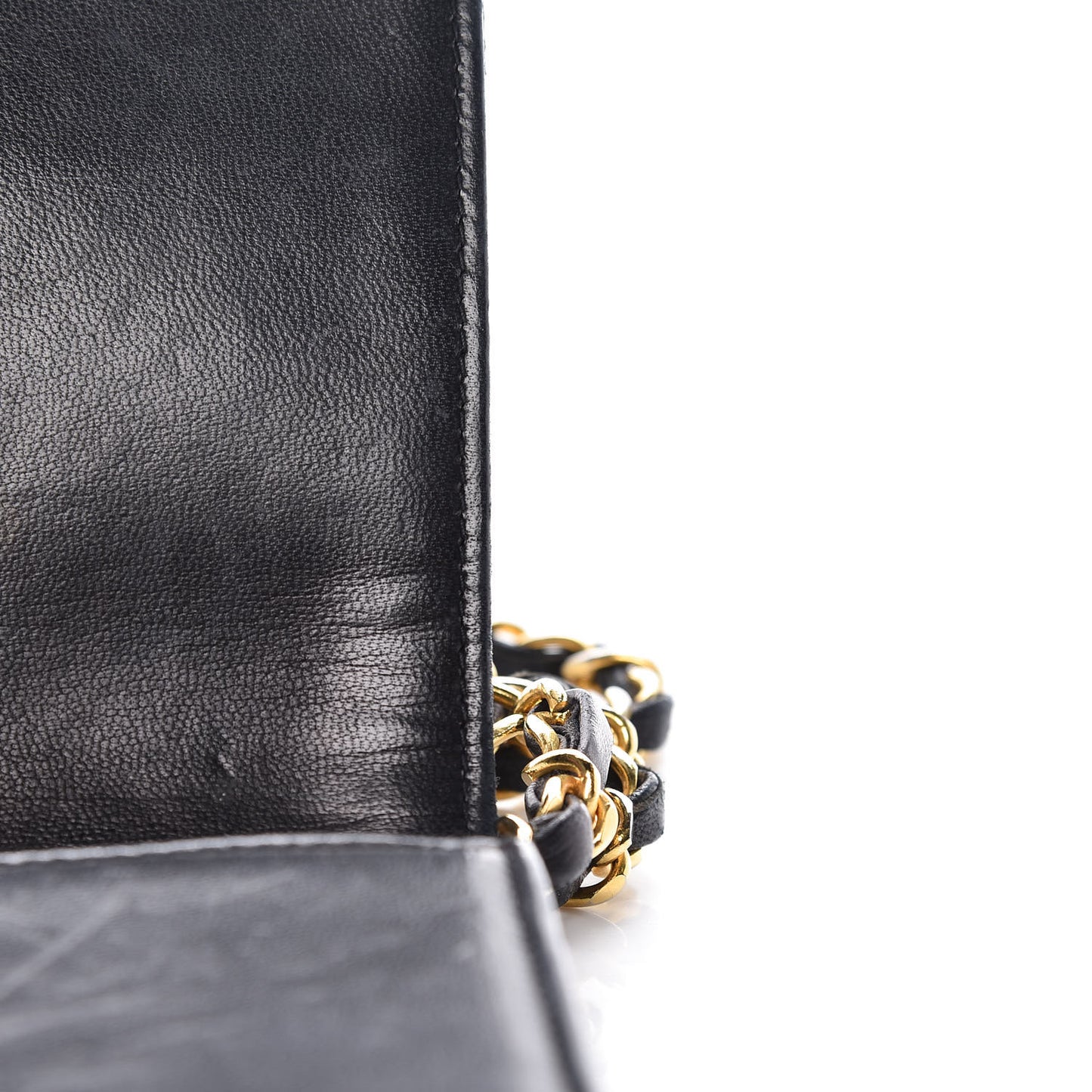 Lambskin Quilted Mini Flap Black
