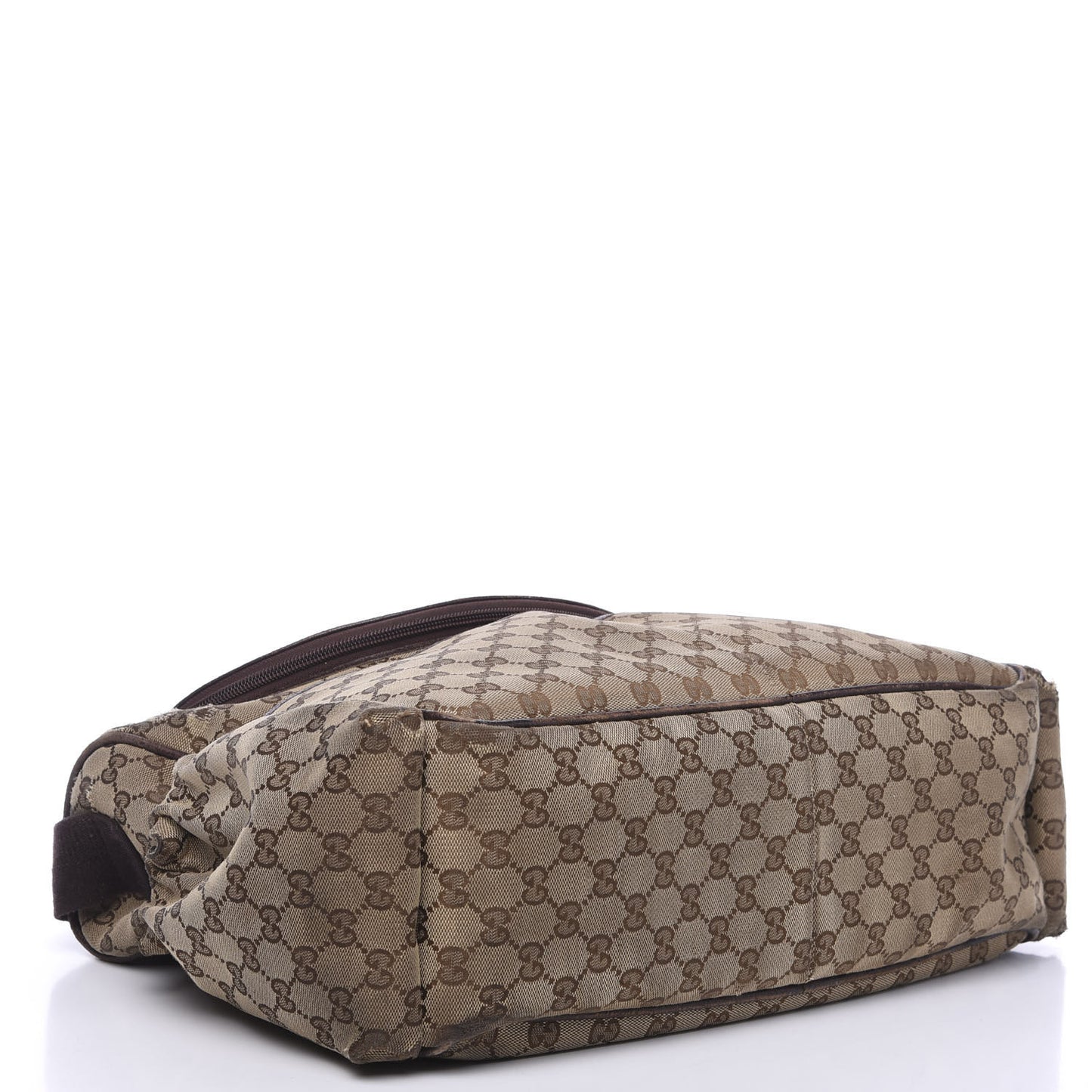 Monogram Natural Pigskin Large Diaper Bag Beige Ebony Cocoa Dark Chocolate