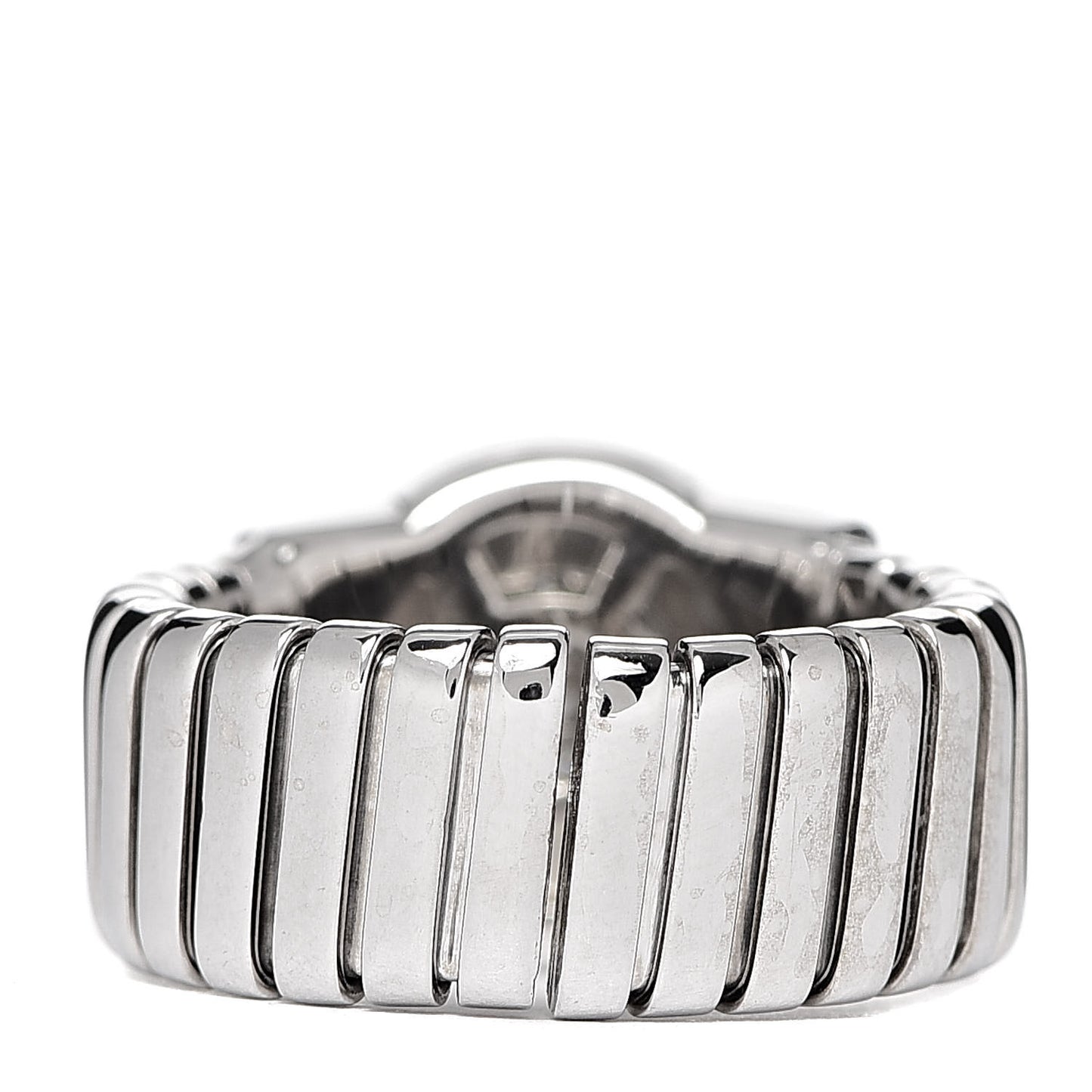 18K White Gold Diamond Tubogas Ring 52 6