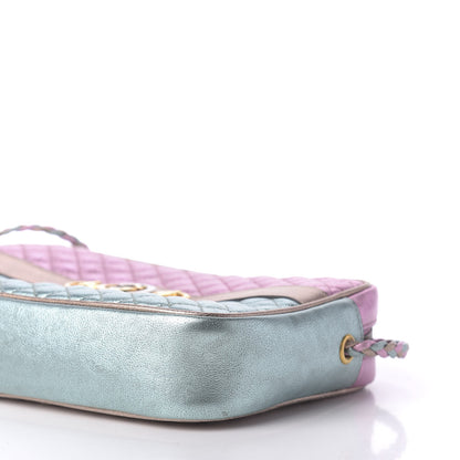 Gucci Laminated Nappa Trapuntata Small Zumi Shoulder Bag Rosa Lago Rame 8 of 12