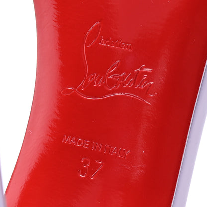 Christian Louboutin Patent Calfskin So Me 100 Sandals 37 Lilac Smoke 7 of 8