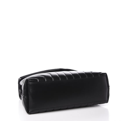 Saint Laurent Calfskin Y Quilted Monogram Medium Loulou Chain Satchel Black 3 of 12