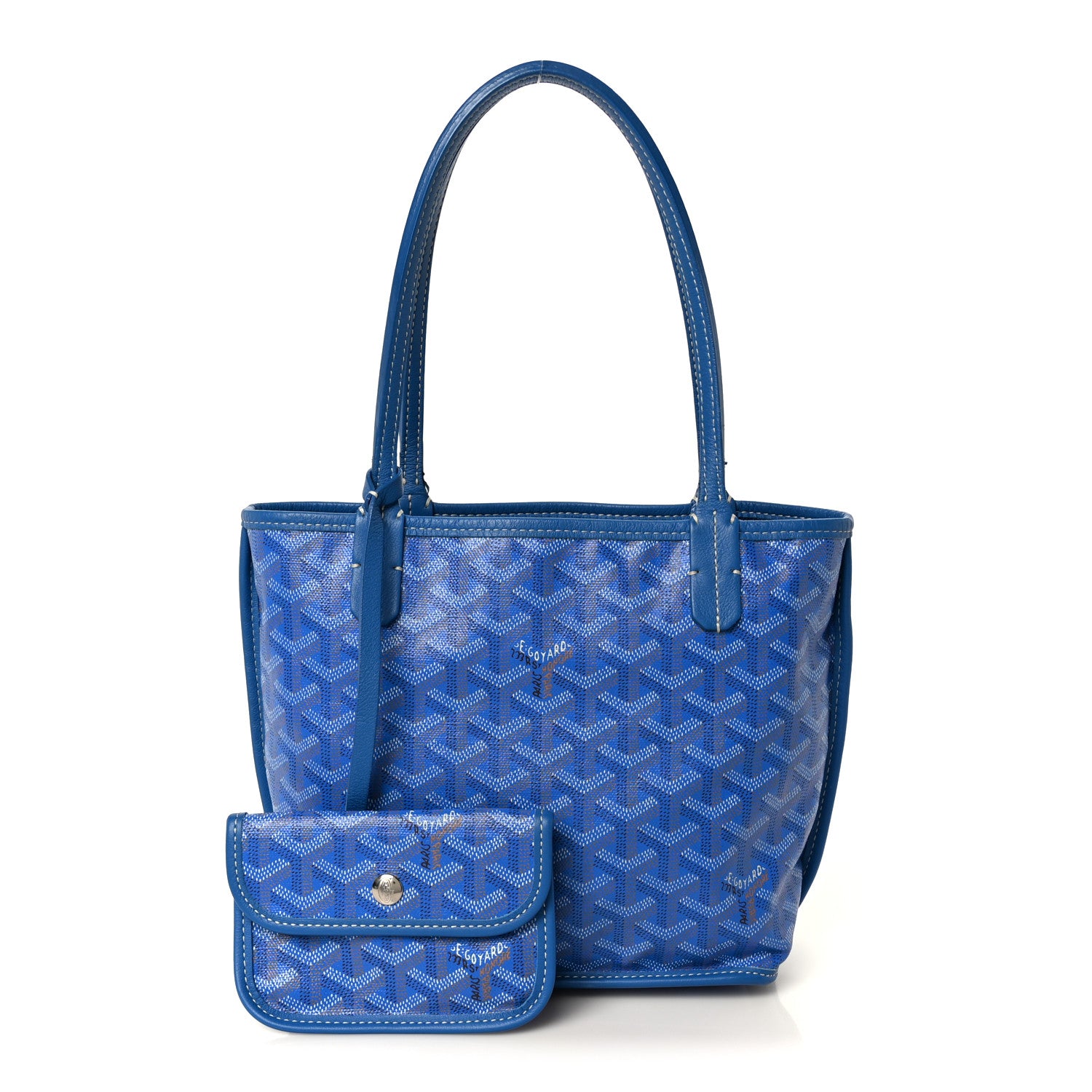 Goyard Goyardine Reversible Mini Anjou Sky Blue 3 of 20