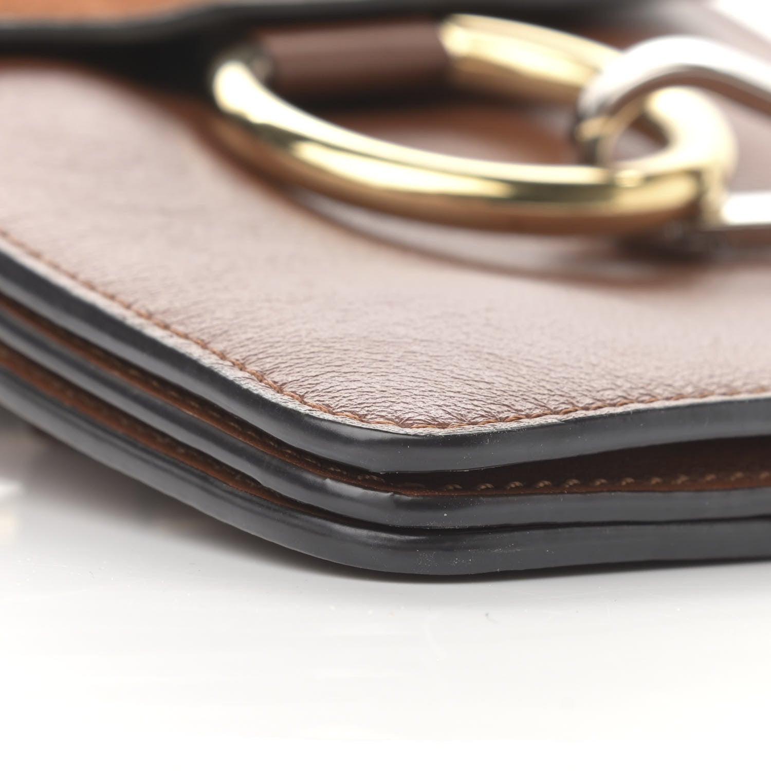Chloe Suede Calfskin Mini Faye Bracelet Bag Tobacco 9 of 15