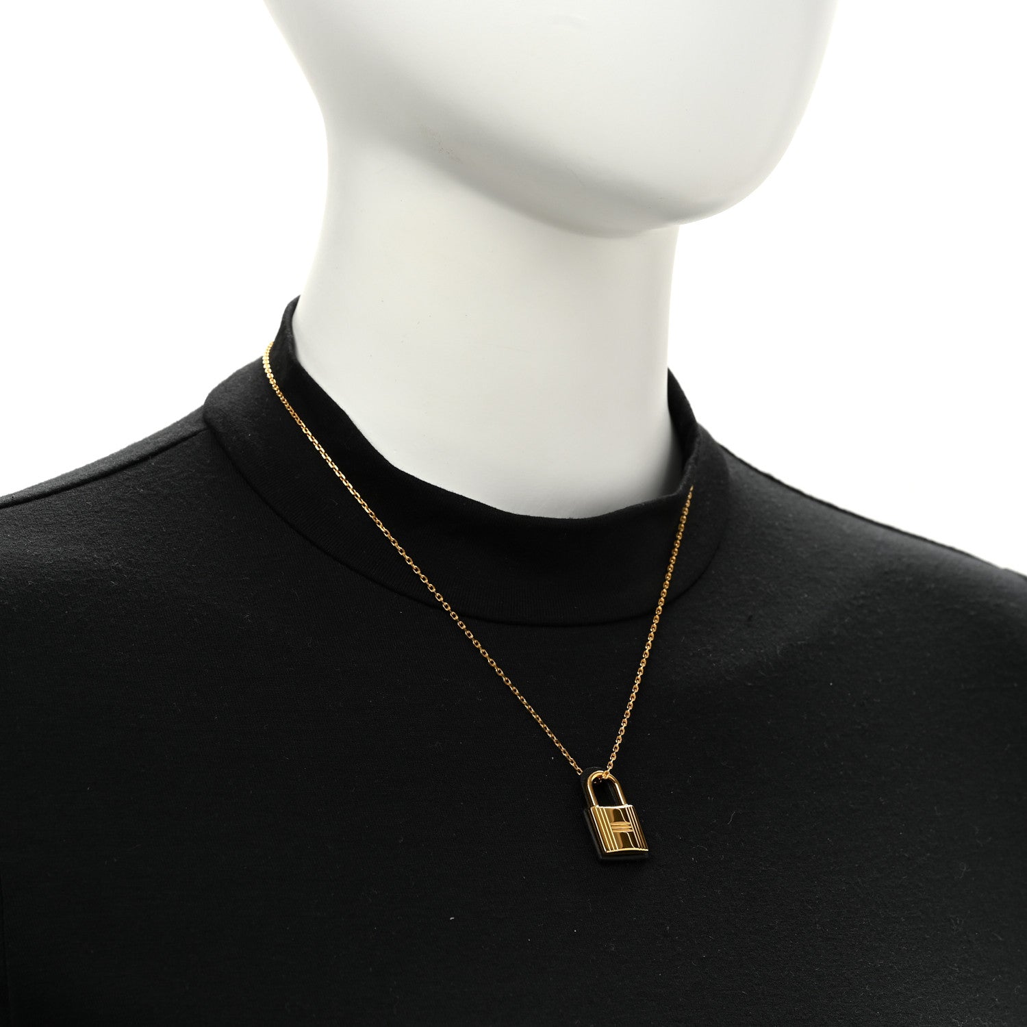 Hermes Swift O'Kelly Pendant Necklace Black 2 of 7