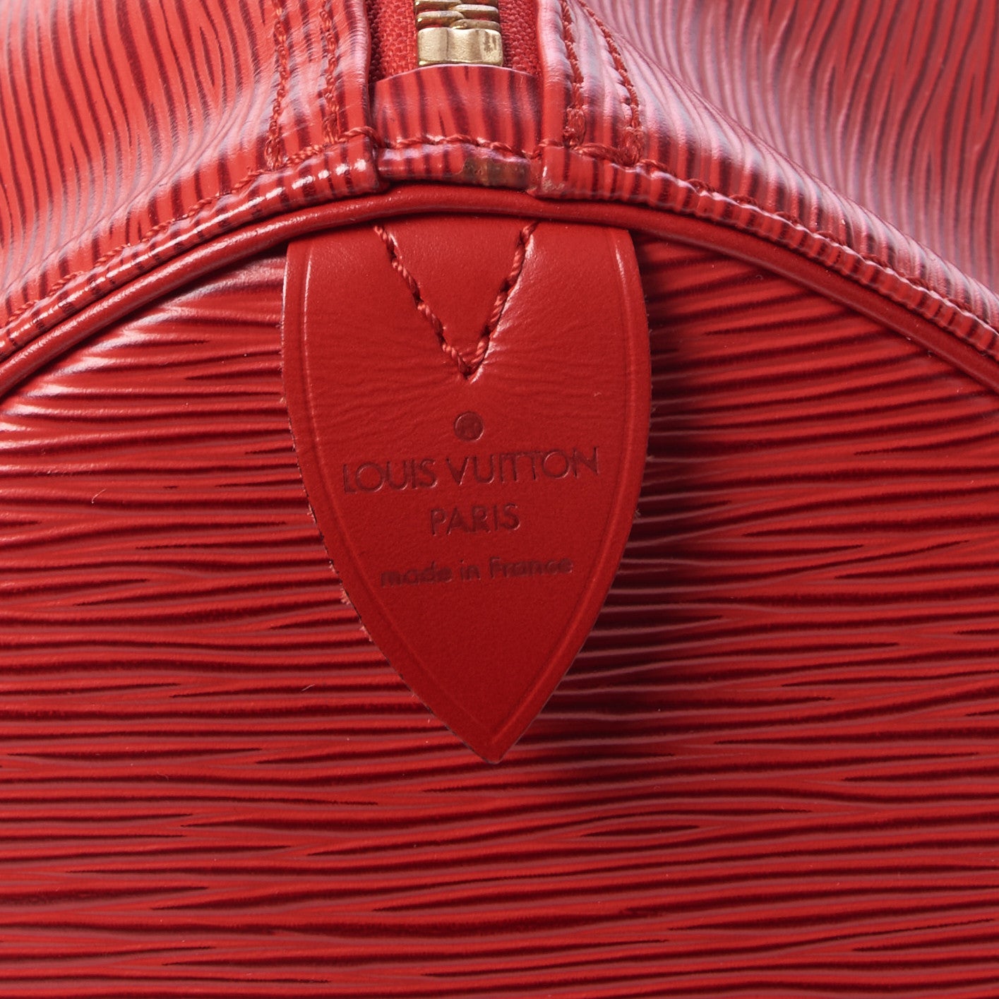 Louis Vuitton Epi Keepall 50 Castillan Red 9 of 10