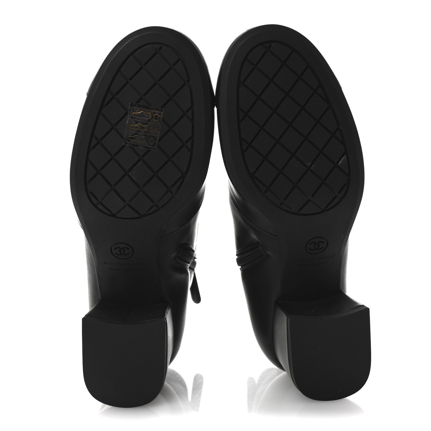 Chanel Stretch Lambskin Cap Toe CC Short Boots 37.5 Black 6 of 10