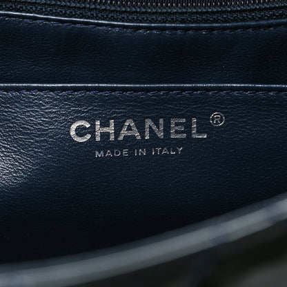 Chanel Patent Quilted Jumbo Single Flap Navy 6 of 11