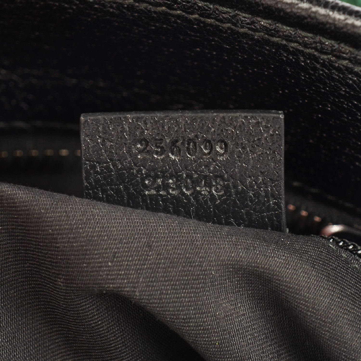 Gucci GG Monogram Medium Web Handle Vertical Tote Black 7 of 7