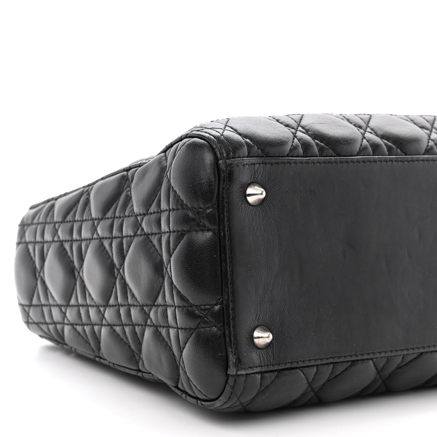 Lambskin Cannage Medium Lady Dior Black