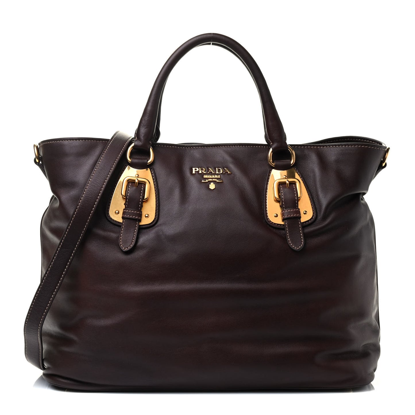 Soft Calf Shopping Tote Nocciolo