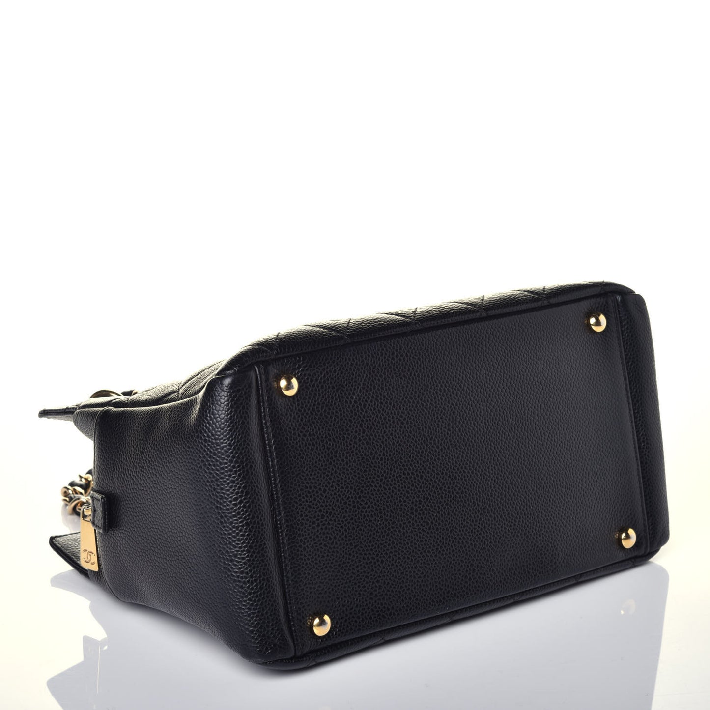 Caviar Quilted Petit Timeless Tote PTT Black
