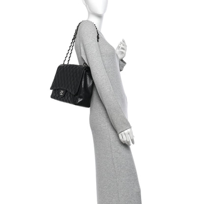 Chanel Caviar Quilted Maxi Single Flap Black 2 of 10