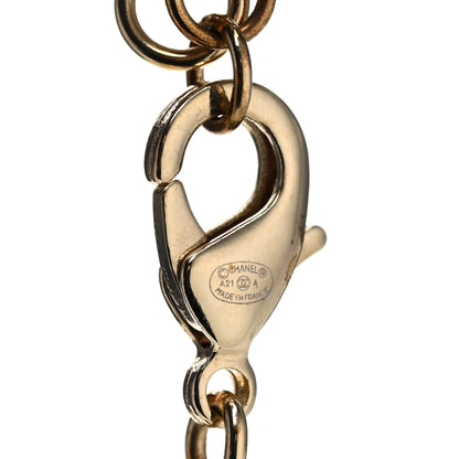 Chanel Pearl Crystal CC Necklace Gold 5 of 6