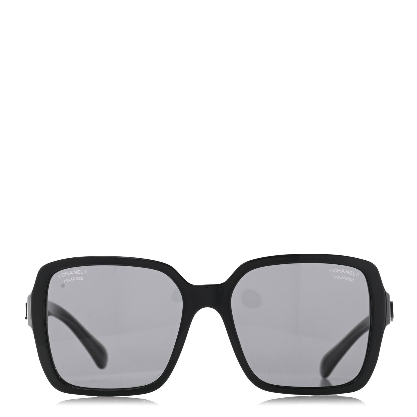 Acetate Polarized Square Sunglasses 5408 Black
