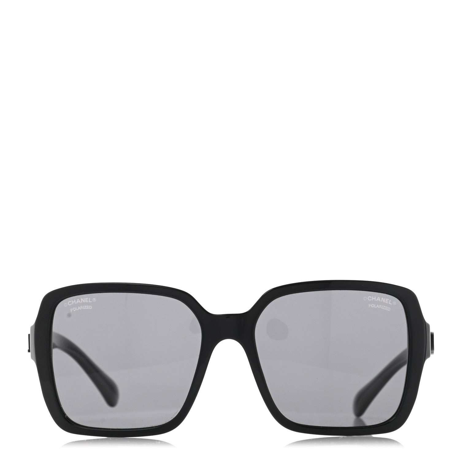 Chanel Acetate Polarized Square Sunglasses 5408 Black 2 of 9