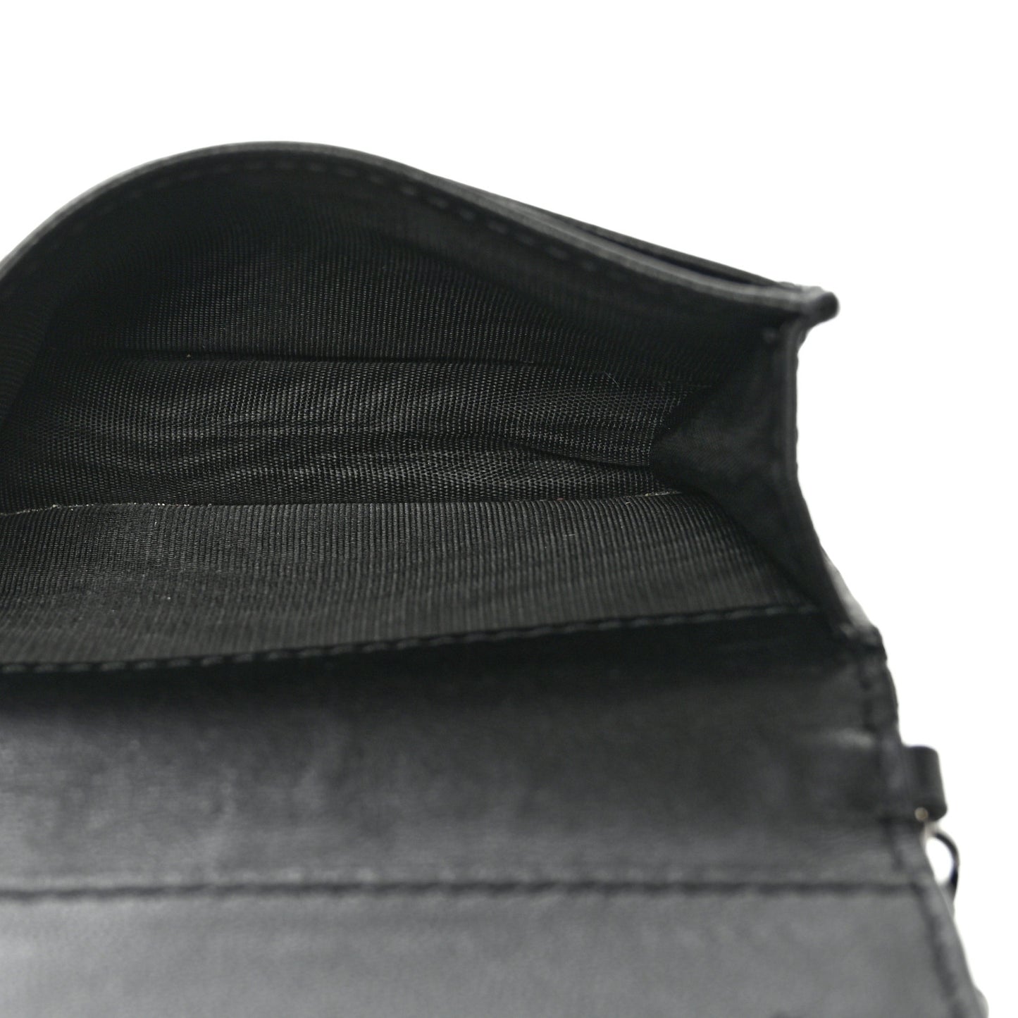 Lambskin Cannage Mini Lady Dior Wallet Black