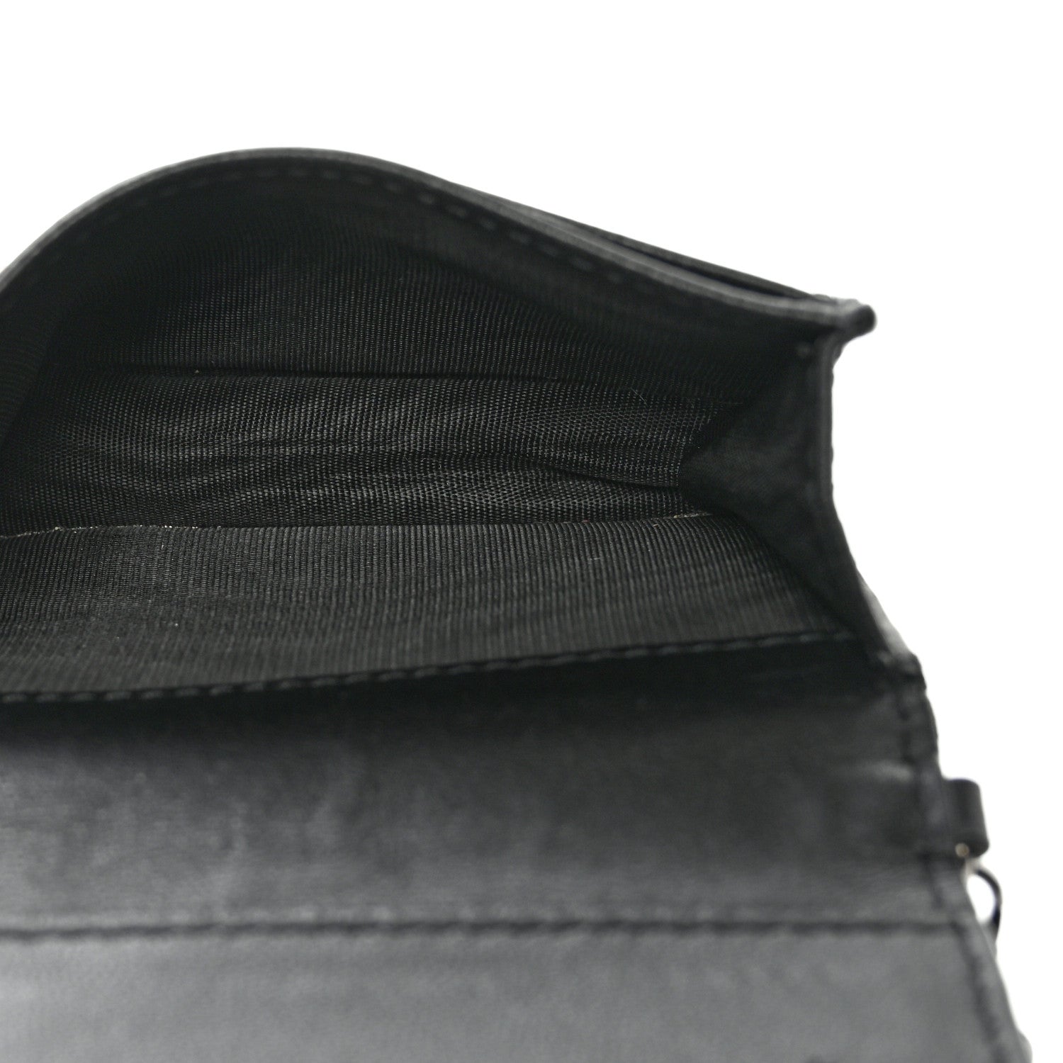 Christian Dior Lambskin Cannage Mini Lady Dior Wallet Black 6 of 14