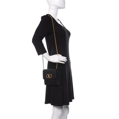 Valentino Garavani Calfskin VLogo Crossbody Bag Black 2 of 11