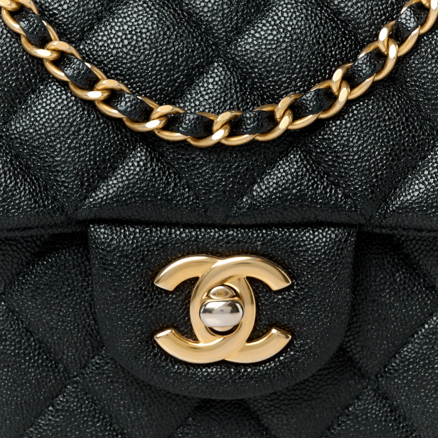 Chanel Caviar Quilted Mini Top Handle Rectangular Flap Black 9 of 12