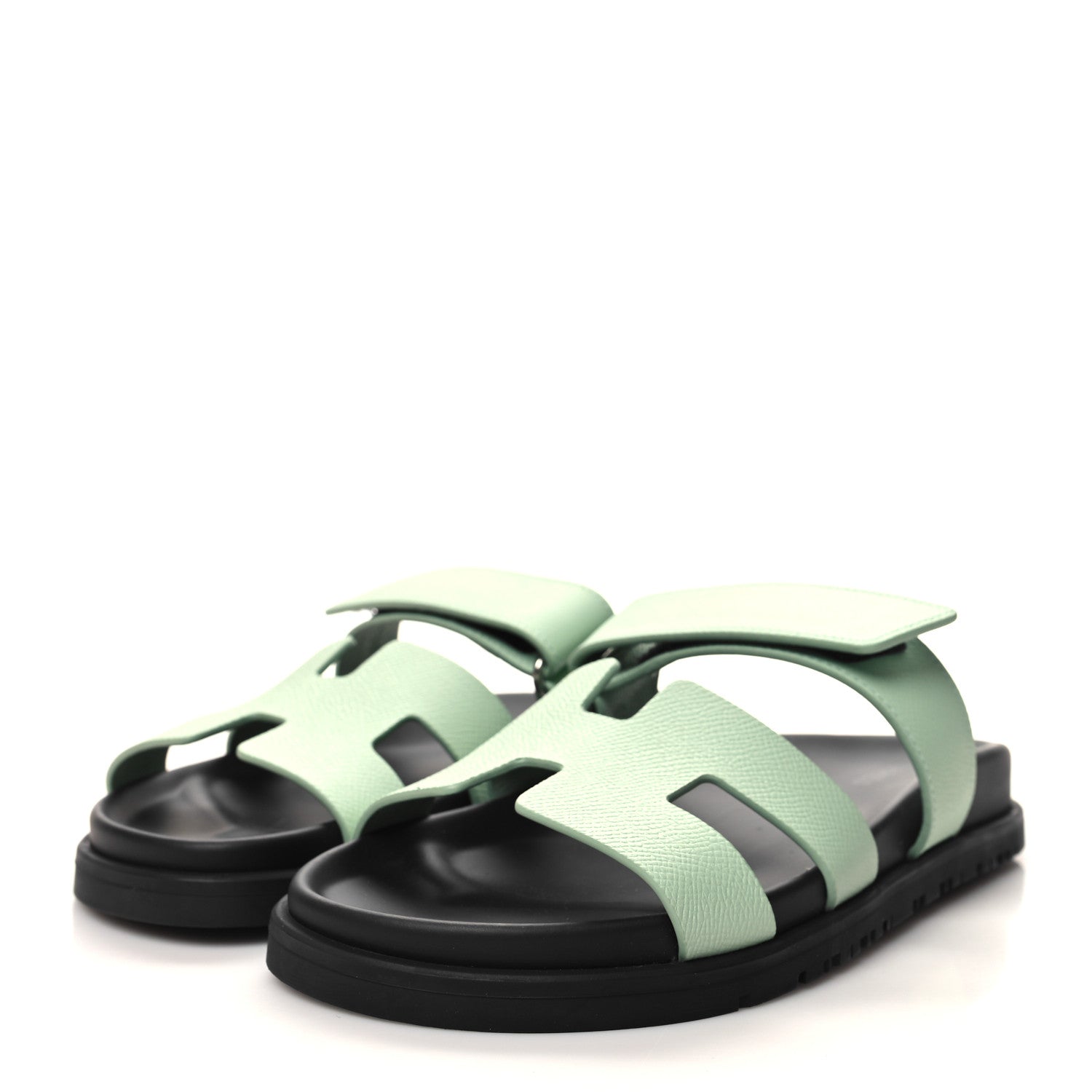 Hermes Epsom Womens Chypre Sandals 36 Vert Jade 3 of 9