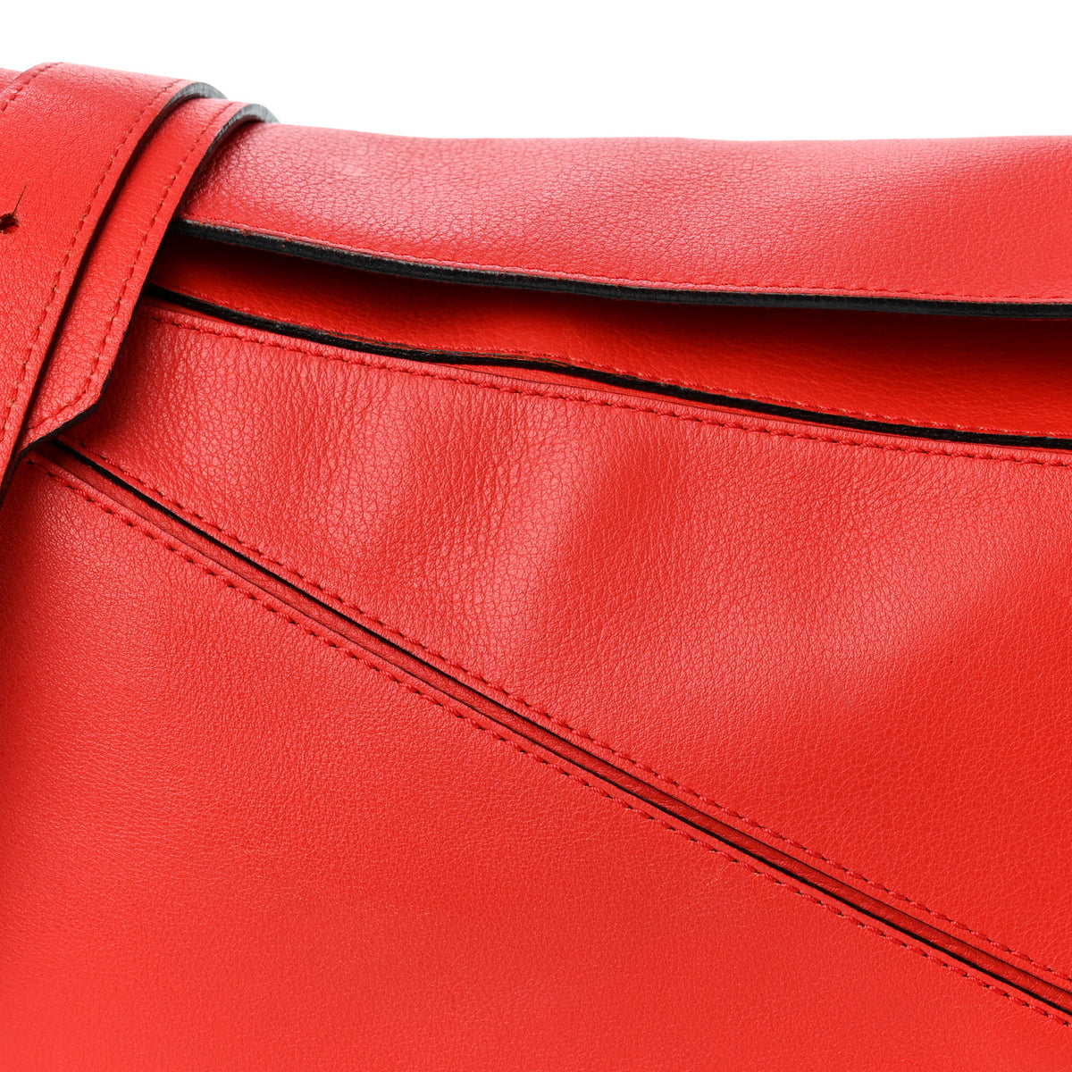 Calfskin Medium Puzzle Bag Scarlet