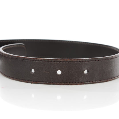 Gucci Calfskin Belt 90 36 Dark Brown 6 of 8