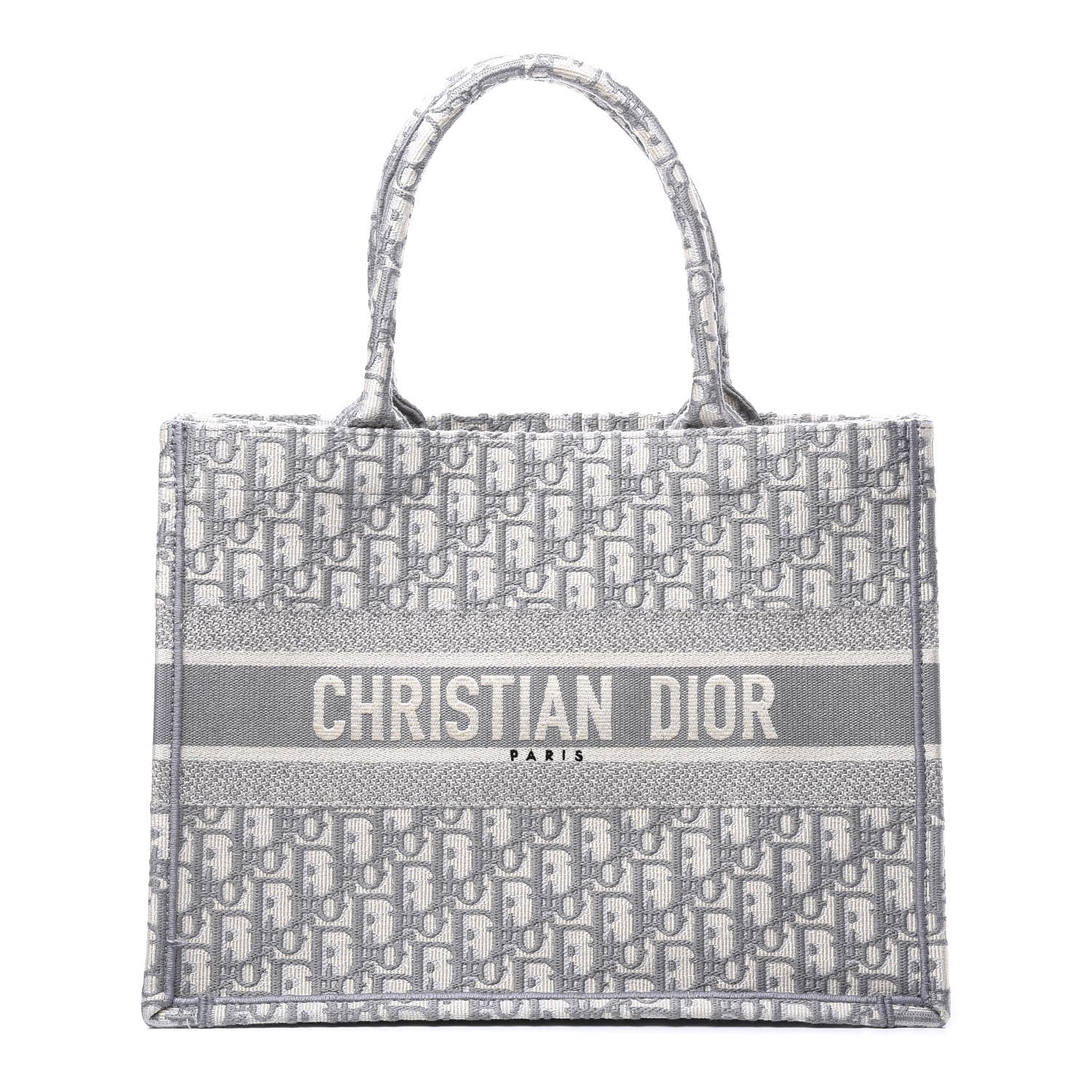 Christian Dior Oblique Medium Book Tote Grey 1 of 10