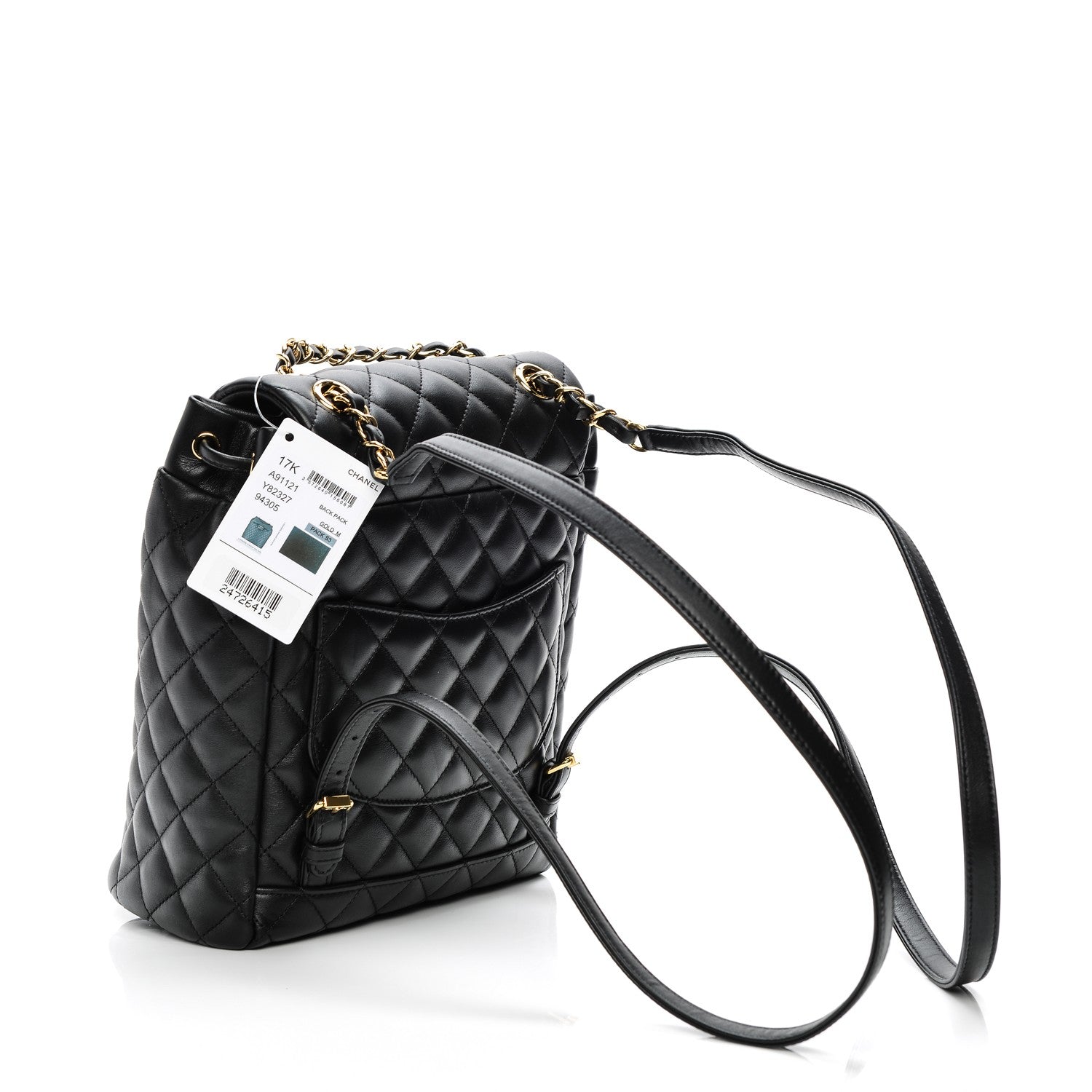 Chanel Lambskin Quilted Small Urban Spirit Backpack Black 3 of 8