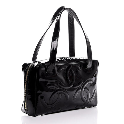 Chanel Patent CC Bowler Black 3 of 8