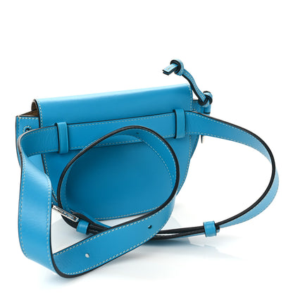 Loewe Grained Calfskin Mini Gate Crossbody Bag Peacock Blue 2 of 8
