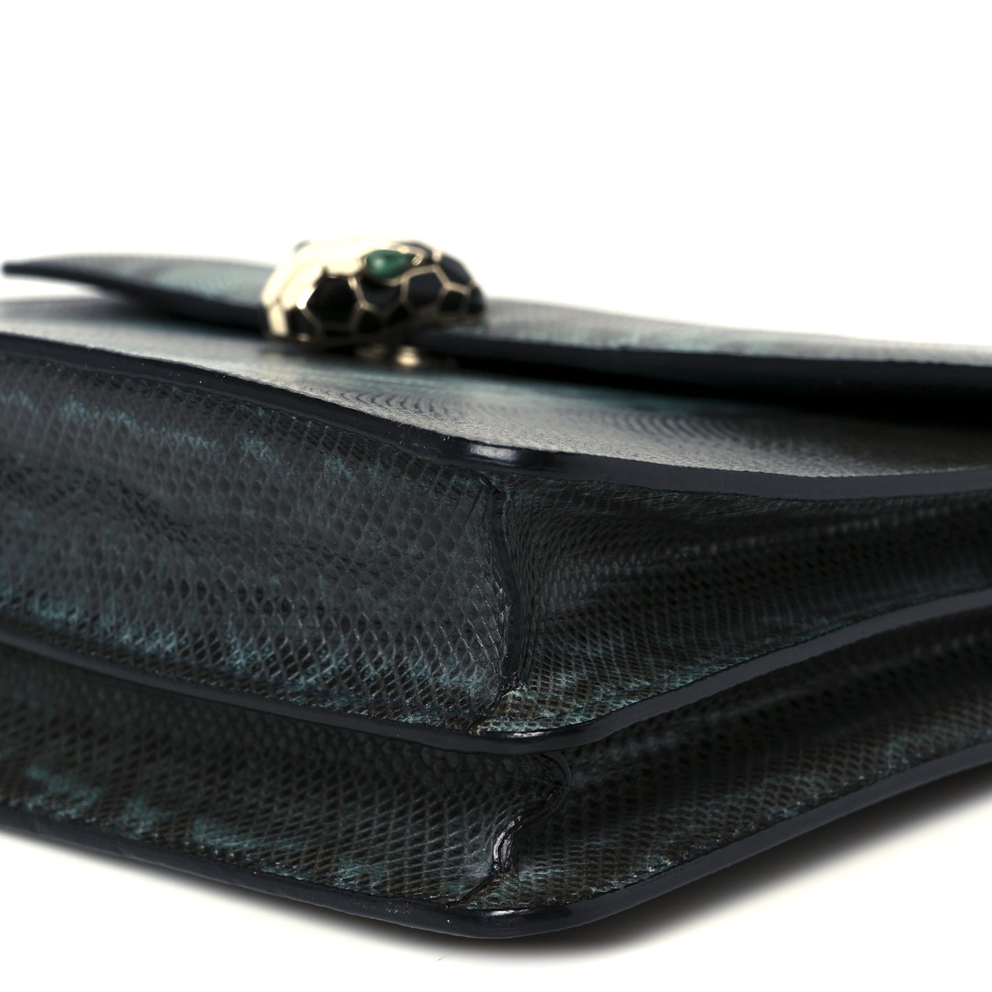 Karung Serpenti Forever Shoulder Bag Blue Brown