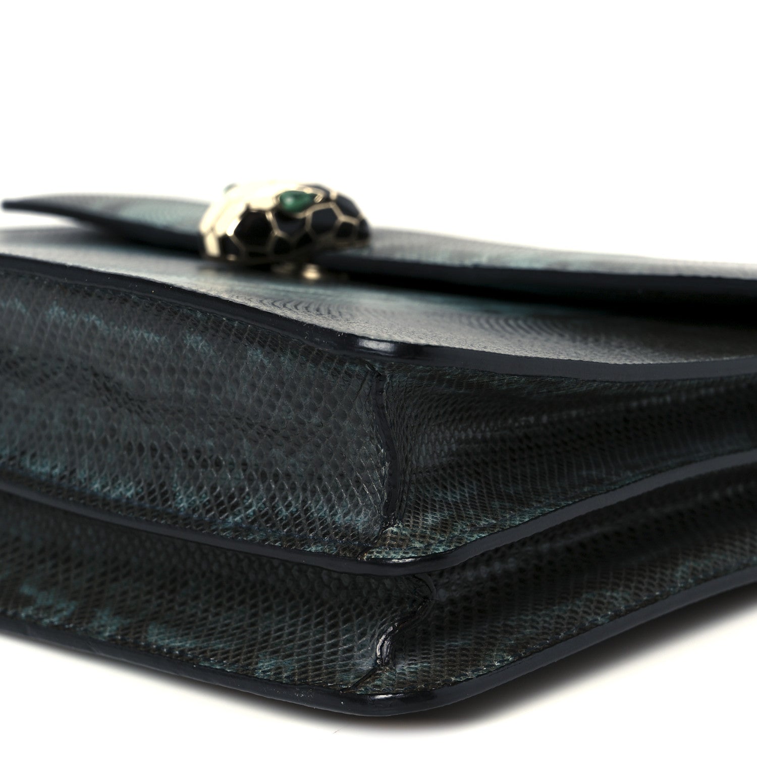 Bulgari Karung Serpenti Forever Shoulder Bag Blue Brown 13 of 13