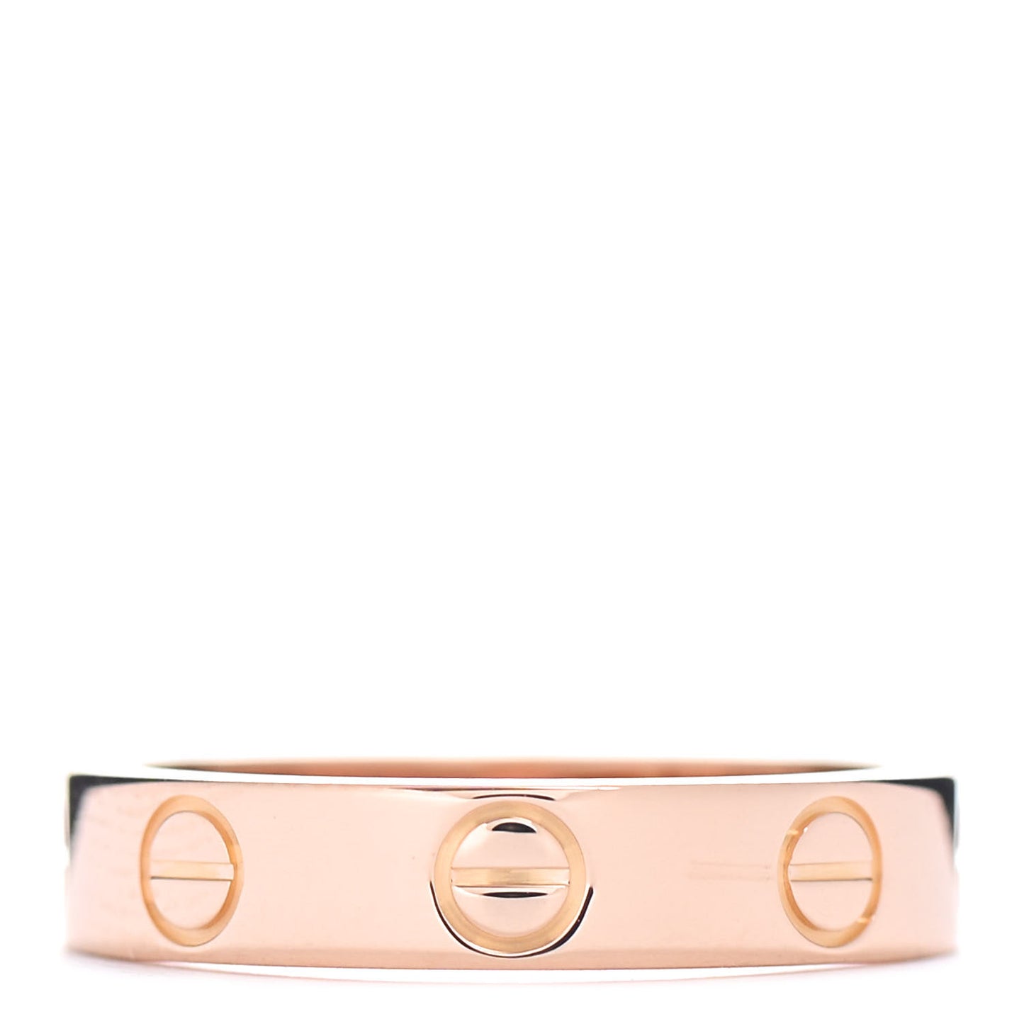 18K Pink Gold 3.5mm LOVE Wedding Band Ring 47 4