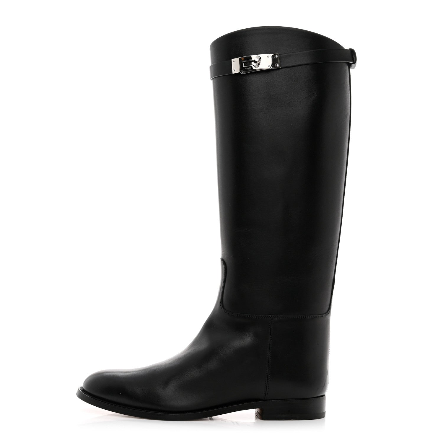 Hermes Box Kelly Jumping Boots 40 Black 1 of 8