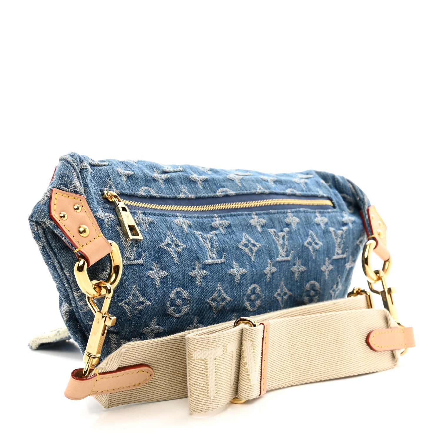 Louis Vuitton Monogram Denim High Rise Bumbag Blue 3 of 10