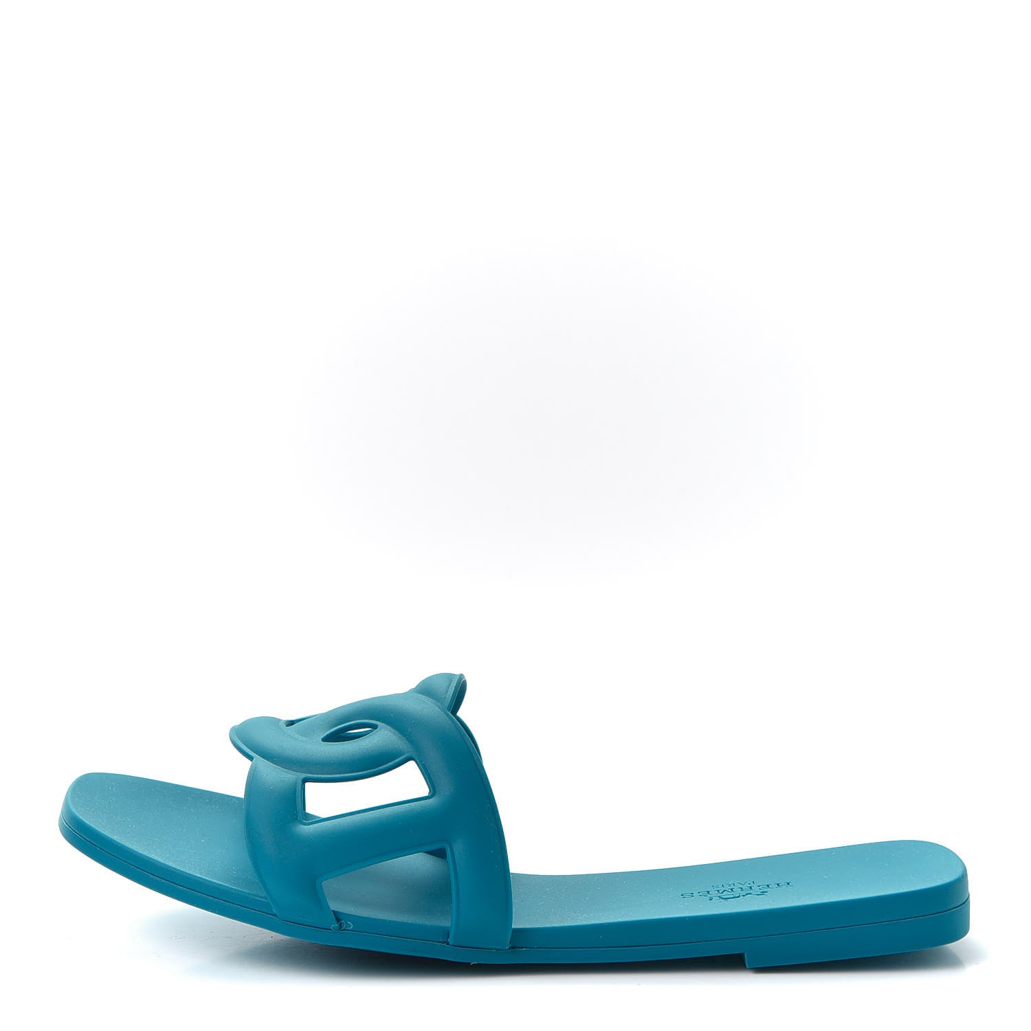 Hermes Rubber Aloha Sandals 38 Bleu Vif 1 of 9