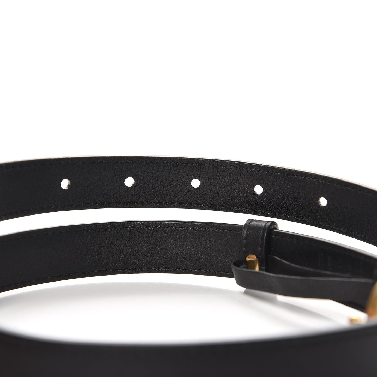 Calfskin Double G 20mm Belt 65 26 Black