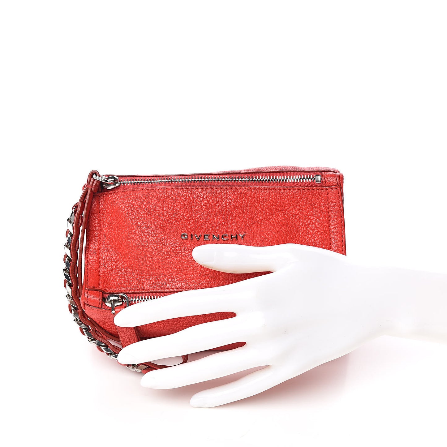 Sugar Goatskin Pandora Wristlet Red