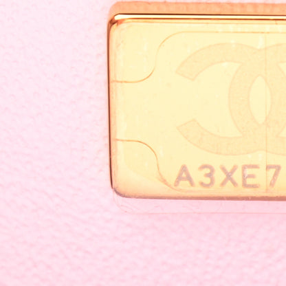 Chanel Lambskin Quilted Mini Top Handle Rectangular Flap Light Pink 7 of 9
