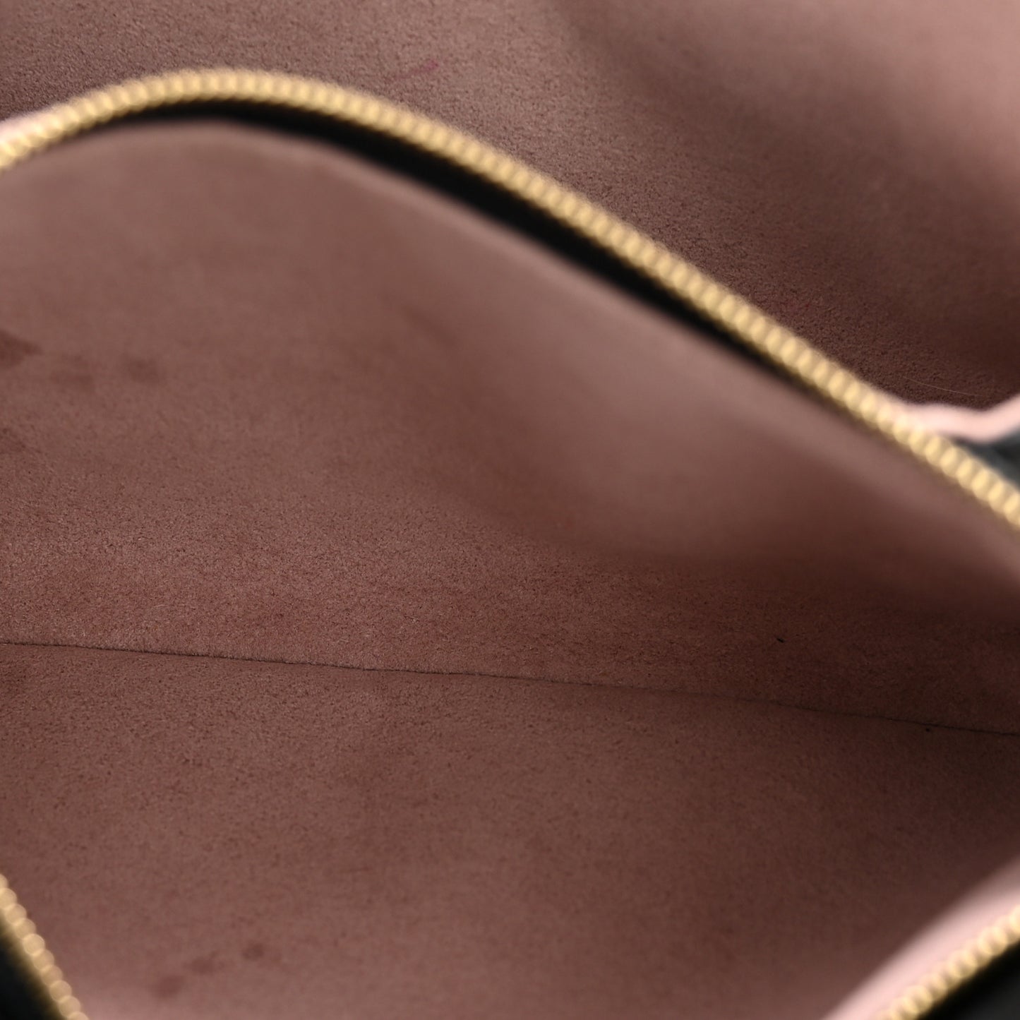 Lambskin Embossed Monogram Pochette Coussin Black