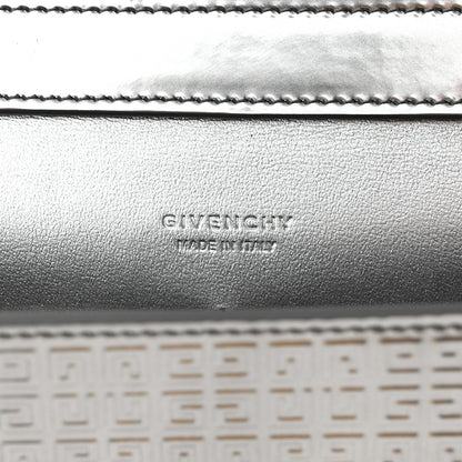 Givenchy Metallic Calfskin 4G Embossed Small 4G Crossbody Silver 6 of 10