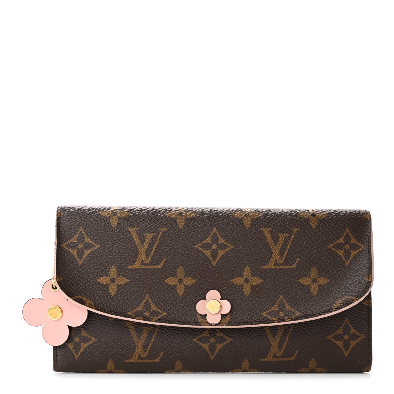 Louis Vuitton Monogram Bloom Flower Emilie Wallet Fuchsia 1 of 12