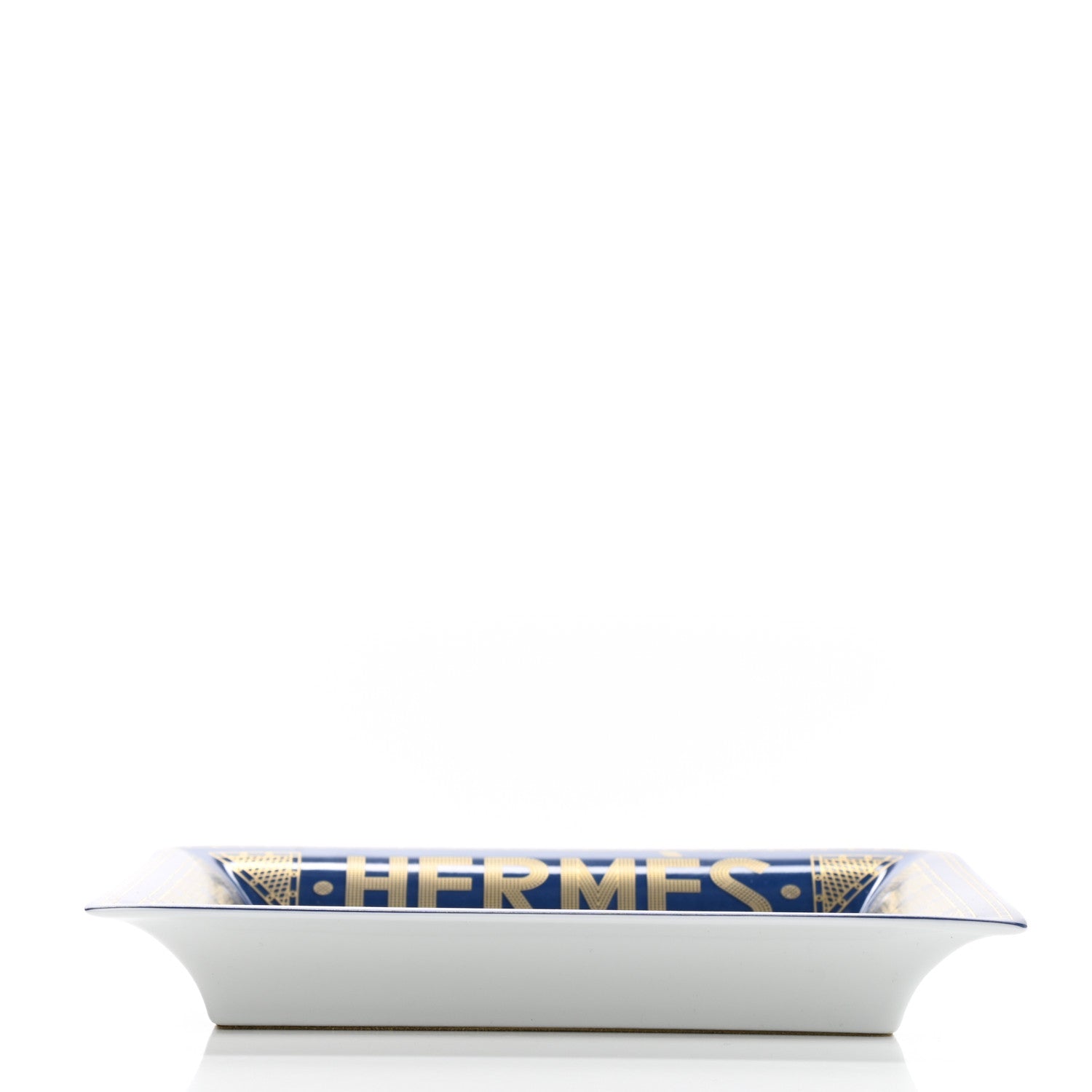 Hermes Porcelain Sellier Change Tray Bleu Roi 4 of 8
