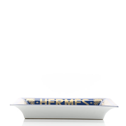 Hermes Porcelain Sellier Change Tray Bleu Roi 4 of 8