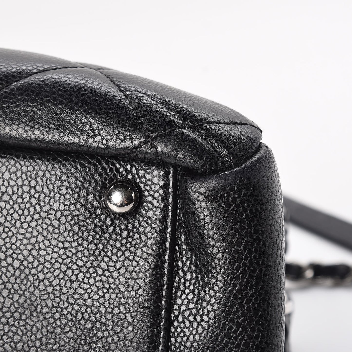 Caviar Quilted Timeless CC Soft Tote Black