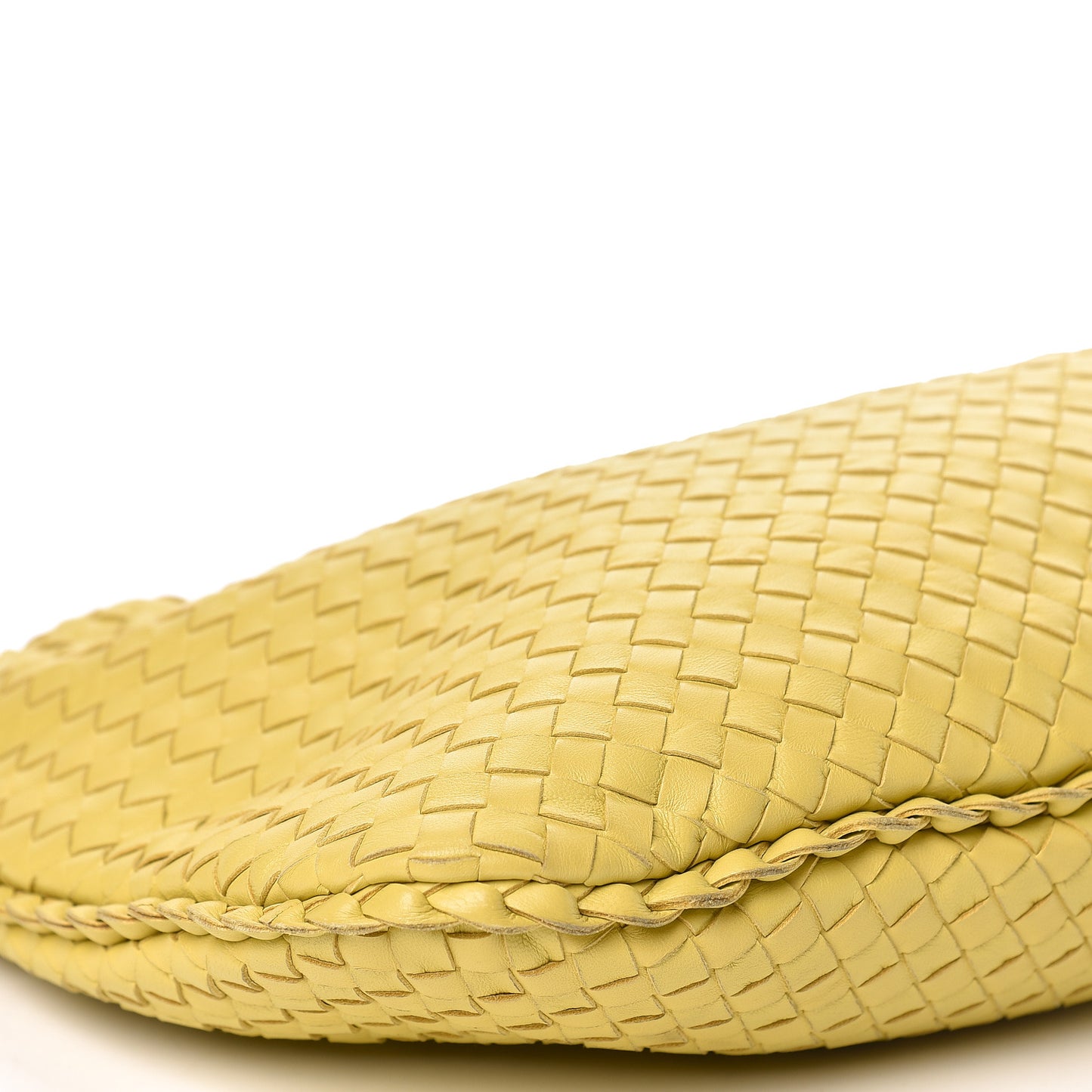 Nappa Intrecciato Medium Veneta Hobo Moutarde