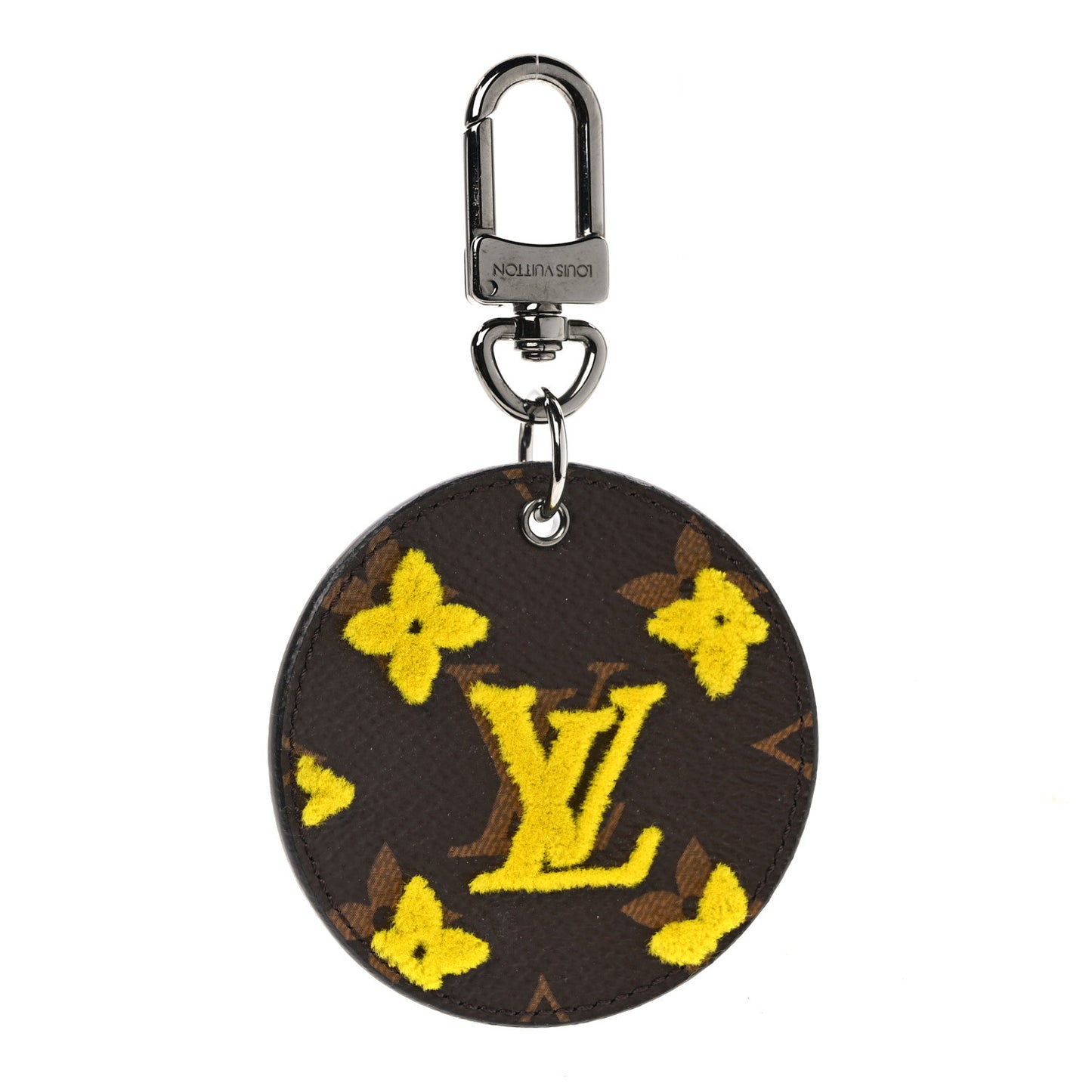 Monogram Tuffetage Bag Charm Key Holder Jaune