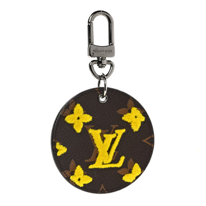 Louis Vuitton Monogram Tuffetage Bag Charm Key Holder Jaune 1 of 4
